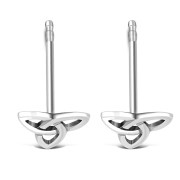 Large Celtic Trinity Knot Stud Silver Earrings, ep252